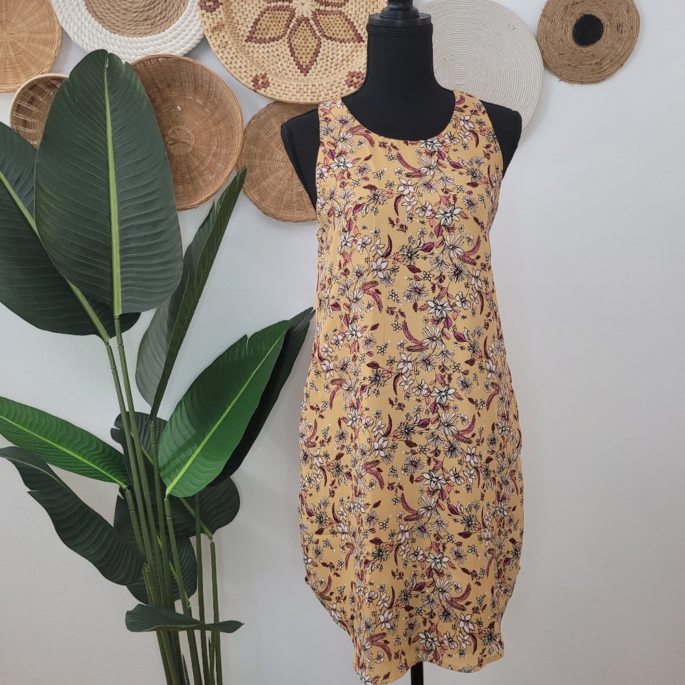 Pink Republic floral a-line women dress - M